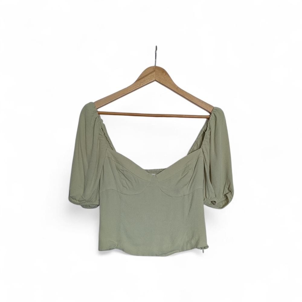 Wilfred Green Women's Cropped Top Size M